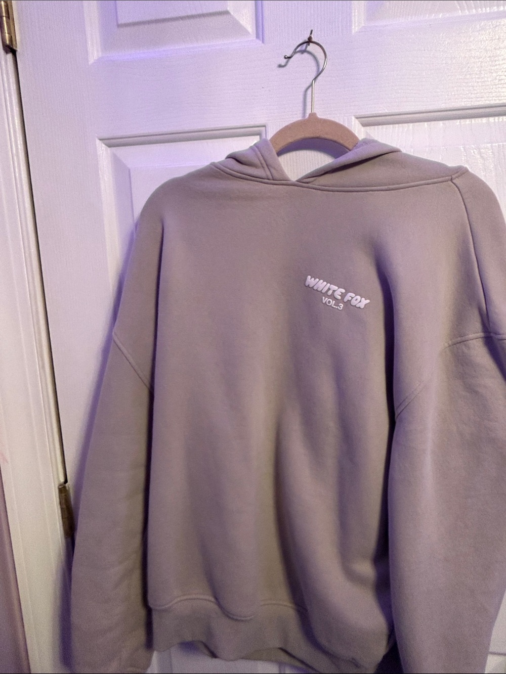 White Fox Boutique Vol.3 Crewneck Hoodie in Taupe